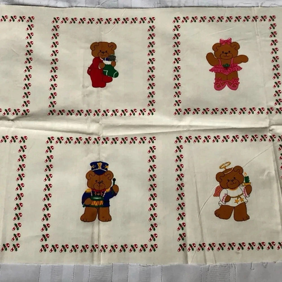 Vtg Cranston Print Works Teddy Bear Book Cut and Sew - Picture 6 of 9